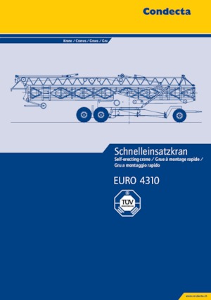 Кулокран - тролейна стрела - долно въртене Condecta E 4310