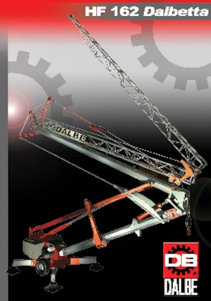 Кулокран - тролейна стрела - долно въртене Gru Dalbe HF 162 Dalbetta