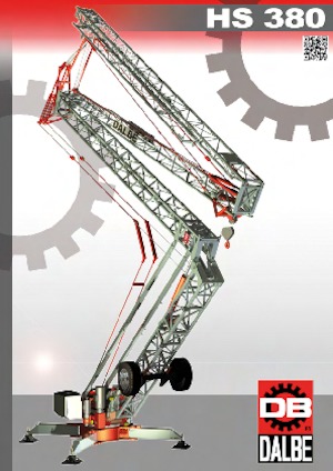 Кулокран - тролейна стрела - долно въртене Gru Dalbe HS 380 Marilyn