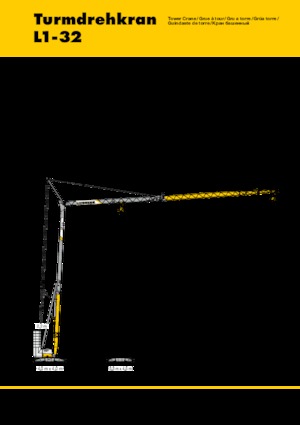 Кулокран - тролейна стрела - долно въртене Liebherr L1-32 