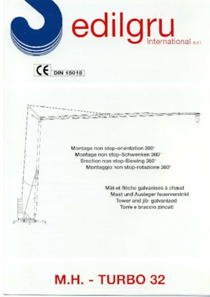 Кулокран - тролейна стрела - долно въртене Edilgru T 32
