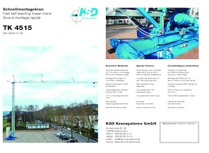 Кулокран - тролейна стрела - долно въртене KSD TK 4515 (2,5m)