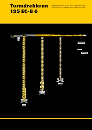 Кулокран - тролейна стрела - горно въртене Liebherr 125 EC-B 6