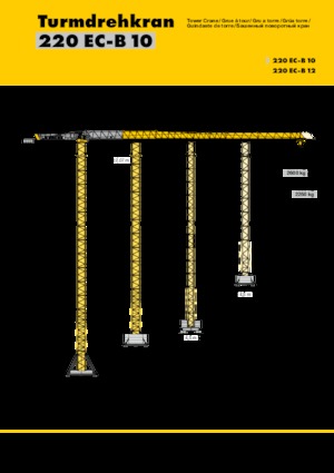 Кулокран - тролейна стрела - горно въртене Liebherr 220 EC-B 10