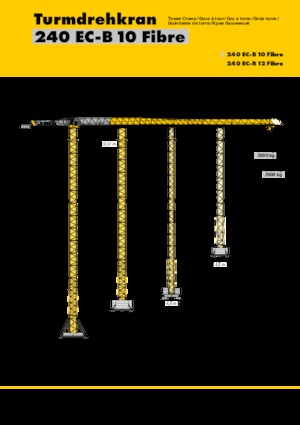 Кулокран - тролейна стрела - горно въртене Liebherr 240 EC-B 10 Fibre