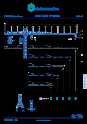 Кулокран - тролейна стрела - горно въртене Comansa 30LC1100