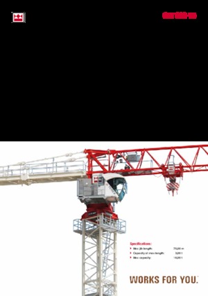 Кулокран - тролейна стрела - горно въртене Terex Comedil (Zeppelin) CTT 332-16