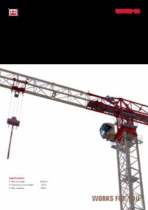 Кулокран - тролейна стрела - горно въртене Terex Comedil (Zeppelin) CTT 361-18