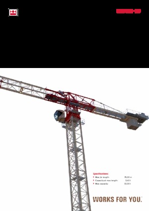 Кулокран - тролейна стрела - горно въртене Terex Comedil (Zeppelin) CTT 361-20