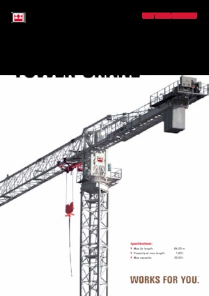 Кулокран - тролейна стрела - горно въртене Terex Comedil (Zeppelin) CTT 561A-32