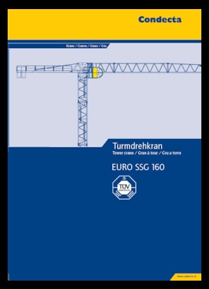 Кулокран - тролейна стрела - горно въртене Condecta EURO SSG 160