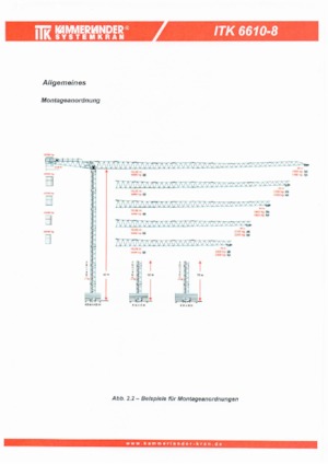 Кулокран - тролейна стрела - горно въртене ITK ITK 6610-8