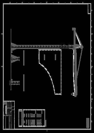 Кулокран - тролейна стрела - горно въртене Kroll K-1000