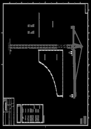 Кулокран - тролейна стрела - горно въртене Kroll K-800