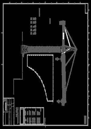 Кулокран - тролейна стрела - горно въртене Kroll K5000S