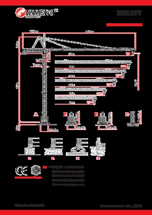 Кулокран - тролейна стрела - горно въртене Raimondi MR177
