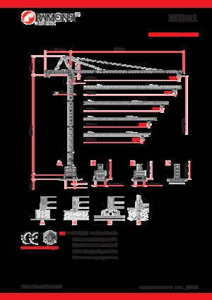 Кулокран - тролейна стрела - горно въртене Raimondi MR81