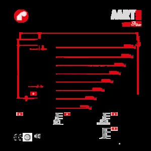 Кулокран - тролейна стрела - горно въртене Raimondi MRT223
