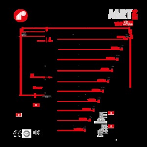 Кулокран - тролейна стрела - горно въртене Raimondi MRT294