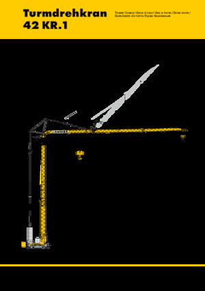 Кулокран - тролейна стрела - долно въртене Liebherr 42KR.1 