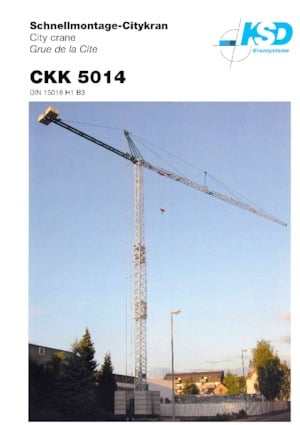 Кулокран - тролейна стрела - долно въртене KSD CKK 5014 (1,65m)