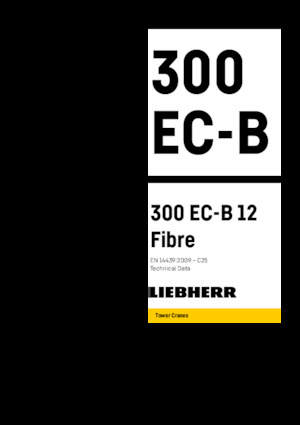 Кулокран - тролейна стрела - горно въртене Liebherr 300 EC-B 12 Fibre