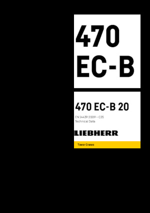 Кулокран - тролейна стрела - горно въртене Liebherr 470 EC-B 20