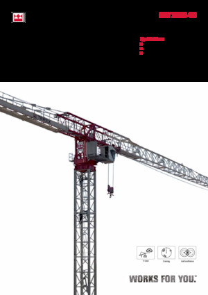 Кулокран - тролейна стрела - горно въртене TEREX CRANES CTT 721B-40