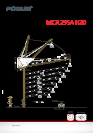 Кулокран - тролейна стрела - горно въртене Potain MCR 295 A H20