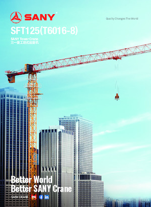 Кулокран - тролейна стрела - горно въртене Sany SFT125