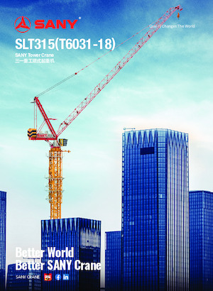 Кулокран - тролейна стрела - горно въртене Sany SLT315