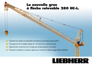 Кулокран - товароподемна накланяща се стрела - горно въртене Liebherr 280 HC-L 16/28  Litronic