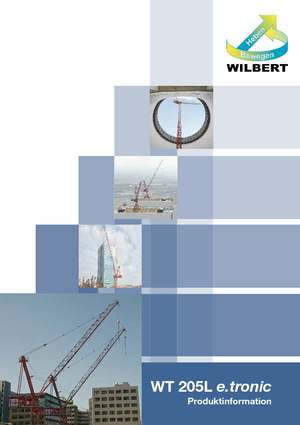 Кулокран - товароподемна накланяща се стрела - горно въртене Wilbert WT 205 L e.tronic