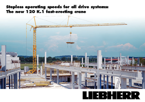 Кулокран - тролейна стрела - долно въртене Liebherr 120 K.1 FU