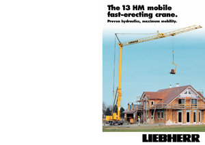 Кулокран - тролейна стрела - долно въртене Liebherr 13 HM