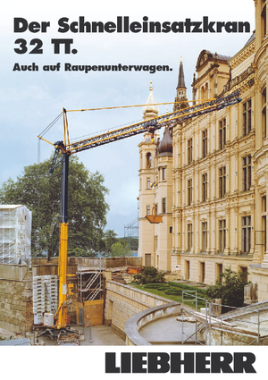 Кулокран - тролейна стрела - долно въртене Liebherr 32 TT - 2,5-FU