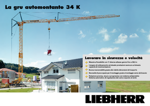 Кулокран - тролейна стрела - долно въртене Liebherr 34 K-2,5m