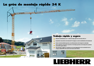 Кулокран - тролейна стрела - долно въртене Liebherr 34 K-2,5m