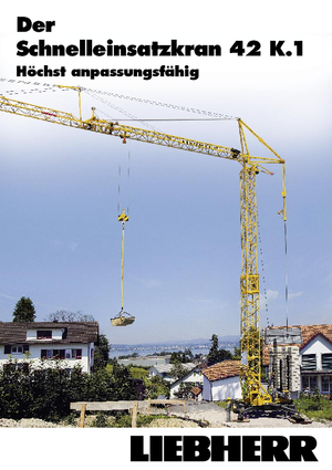 Кулокран - тролейна стрела - долно въртене Liebherr 42 K.1 (FU)