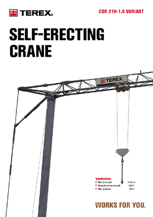 Кулокран - тролейна стрела - долно въртене Terex Comedil (Zeppelin) CBR 21 H