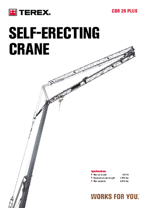 Кулокран - тролейна стрела - долно въртене Terex Comedil (Zeppelin) CBR 26 Plus