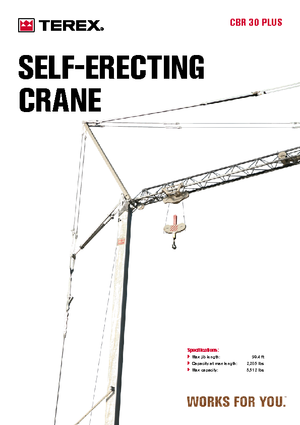 Кулокран - тролейна стрела - долно въртене Terex Comedil (Zeppelin) CBR 30 Plus