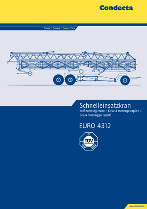 Кулокран - тролейна стрела - долно въртене Condecta E 4312