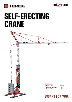 Кулокран - тролейна стрела - долно въртене Terex Comedil (Zeppelin) EaZy 90