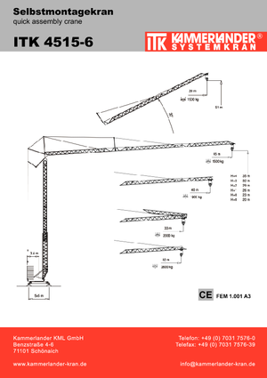 Кулокран - тролейна стрела - долно въртене ITK ITK 4515-6