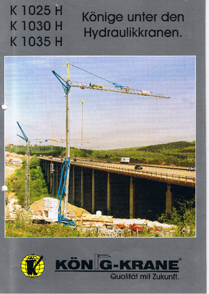 Кулокран - тролейна стрела - долно въртене König K 1030 H (2,5m)