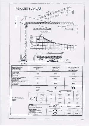 Кулокран - тролейна стрела - долно въртене KSD TK  3210/2 (2,5 m)