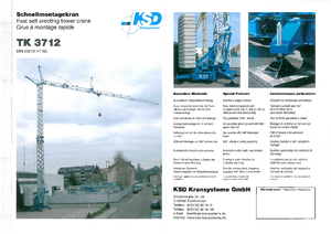 Кулокран - тролейна стрела - долно въртене KSD TK  3712 (2,3 m)