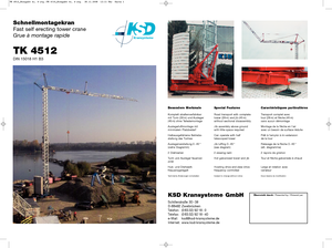 Кулокран - тролейна стрела - долно въртене KSD TK 4512 (2,3m)