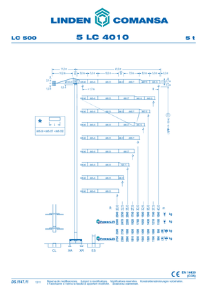 Кулокран - тролейна стрела - горно въртене Comansa 5LC4010